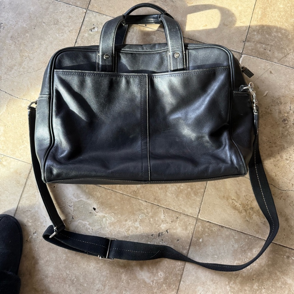 Coach vintage briefcase excellent condition. Black